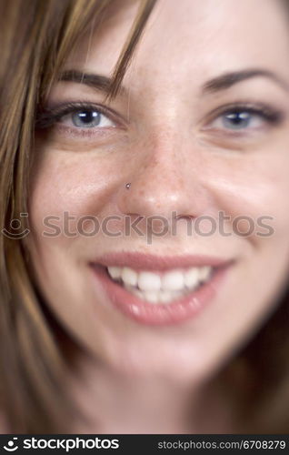 Portrait of a young woman smiling