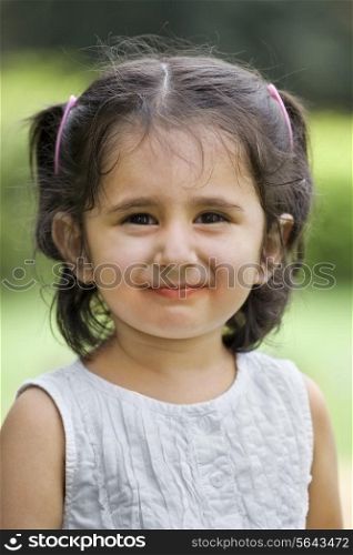 Portrait of adorable girl smiling