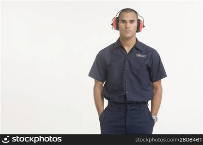 Portrait of airport ground traffic controller