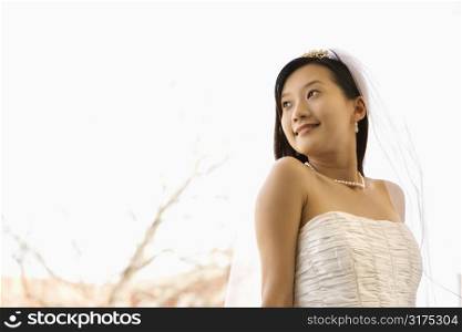 Portrait of an Asian bride.