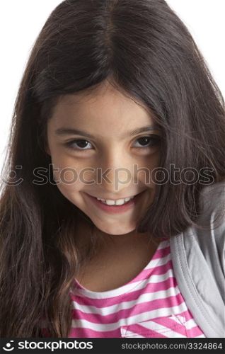 Portrait of an eight year old girl