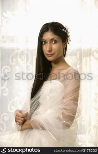 Portrait of an Indian bride.