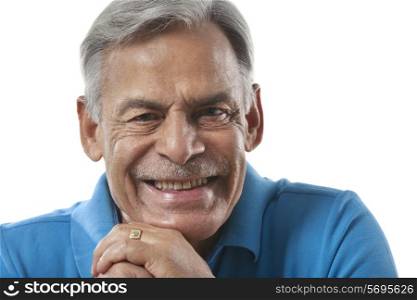 Portrait of an old man smiling