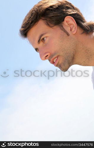 Portrait of attractive man