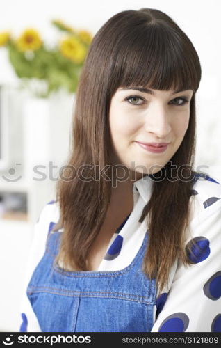 Portrait Of Attractive Young Woman At Home