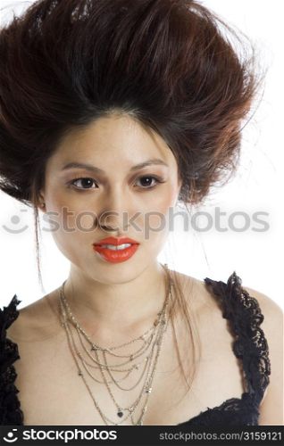 Portrait of Attractive Young Woman in a studio