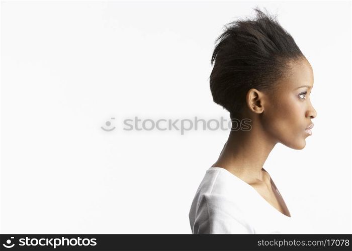 Portrait Of Attractive Young Woman In Studio