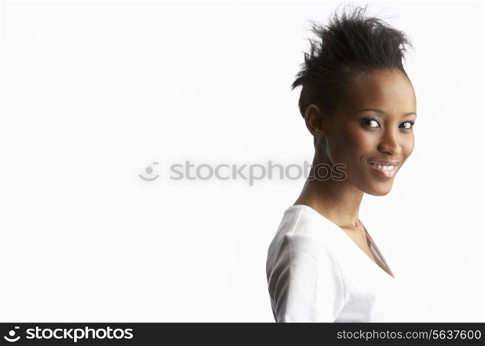 Portrait Of Attractive Young Woman In Studio