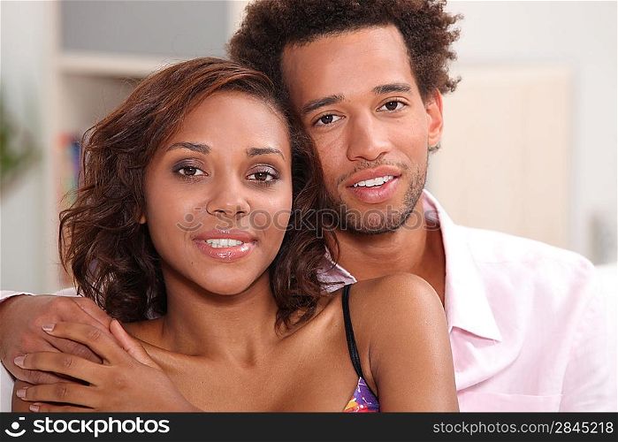 Portrait of beautiful Afro-American couple