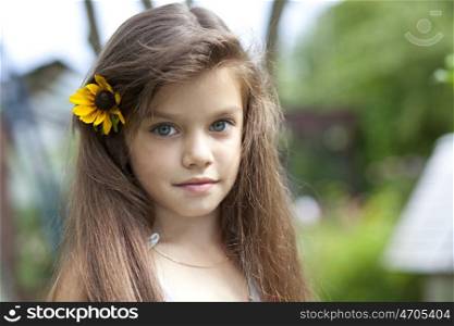 Portrait of beautiful little girl