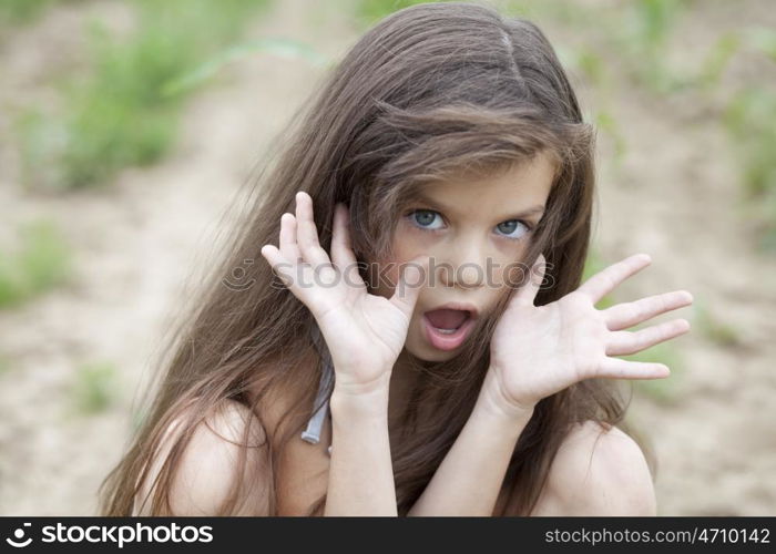 Portrait of beautiful little girl