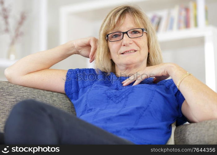 portrait of beautiful mature woman smiling