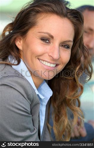Portrait of beautiful smiling businesswoman