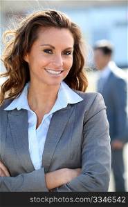 Portrait of beautiful smiling businesswoman