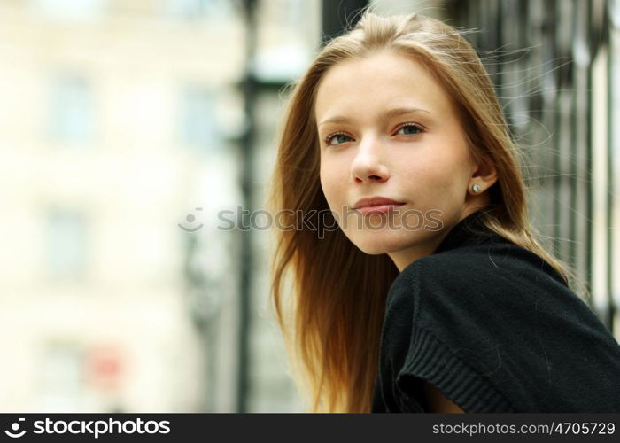 Portrait of beautiful woman