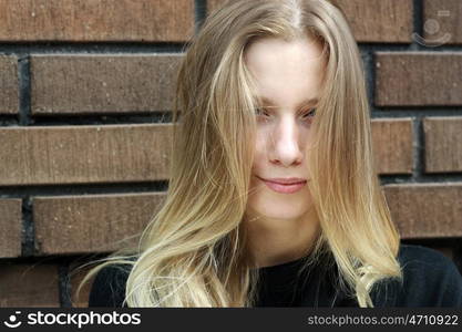 Portrait of beautiful woman