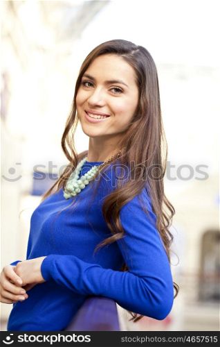 Portrait of beautiful woman indoor