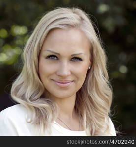 Portrait of beautiful woman outdoor