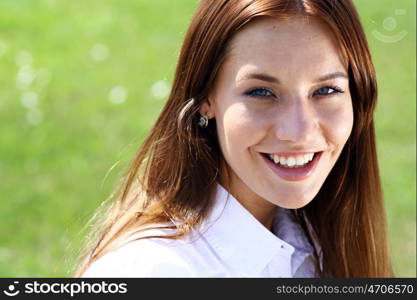 Portrait of beautiful woman outdoor&#xA;&#xA;