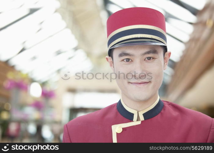 Portrait of Bellhop, Close-Up