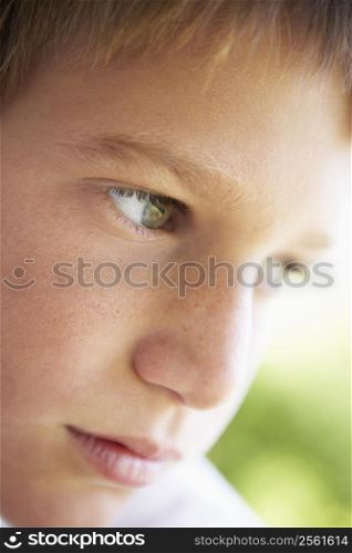 Portrait Of Boy Looking Pensive