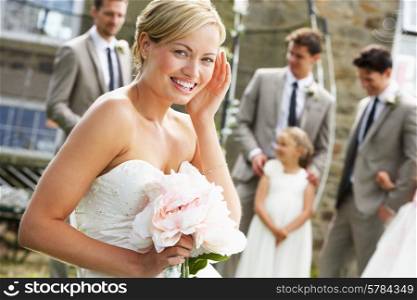 Portrait Of Bride At Wedding