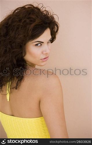 Portrait of brunette young woman