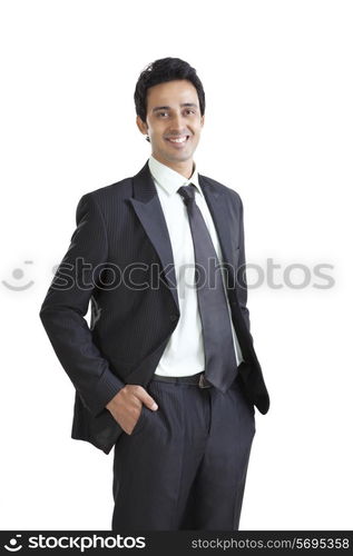 Portrait of business executive smiling