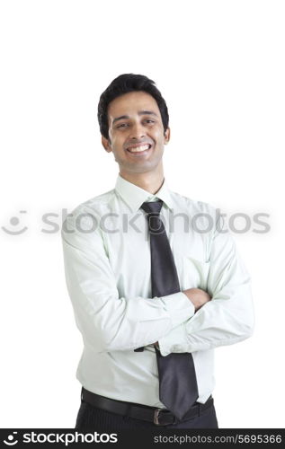 Portrait of business executive smiling