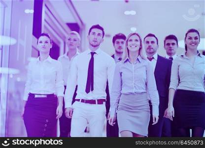 portrait of business people team group at modern bright office