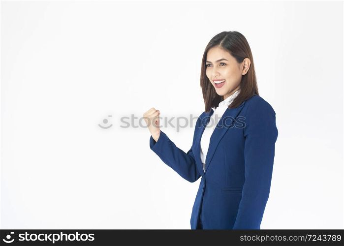 Portrait of business woman is successful