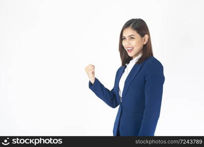 Portrait of business woman is successful