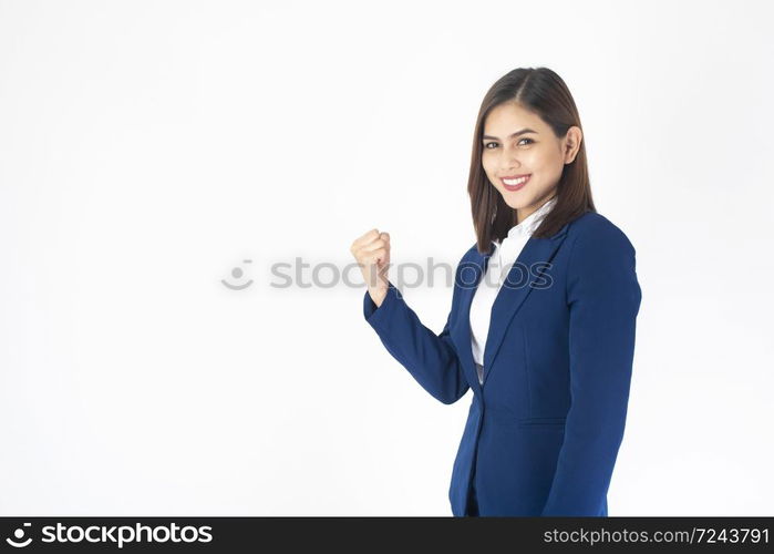 Portrait of business woman is successful