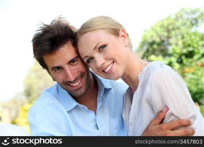 Portrait of cheerful couple