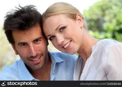 Portrait of cheerful couple