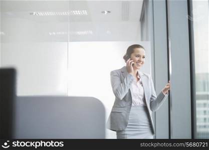 Portrait of confident young businesswoman in office