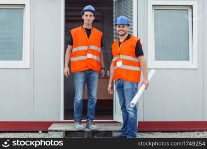 Portrait of construction workers