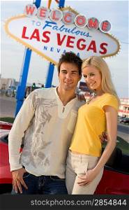 Portrait of couple in Las Vegas, Nevada, USA