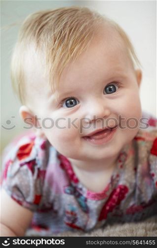 Portrait Of Cute Baby Girl
