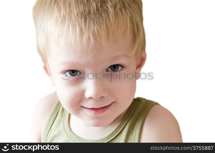 Portrait of cute boy with smile face