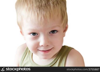 Portrait of cute boy with smile face