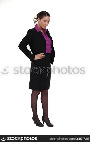 portrait of cute businesswoman
