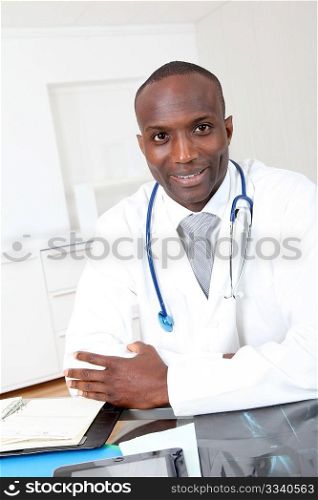 Portrait of doctor in office