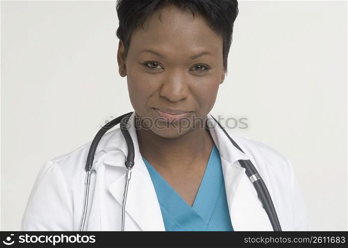 Portrait of doctor looking at camera