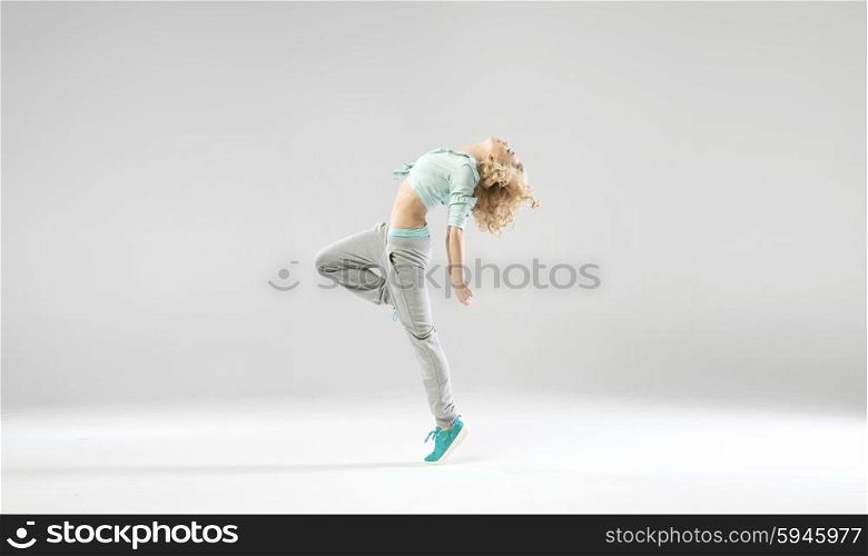 Portrait of exercising young woman