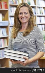 Portrait Of Female Bookshop Owner