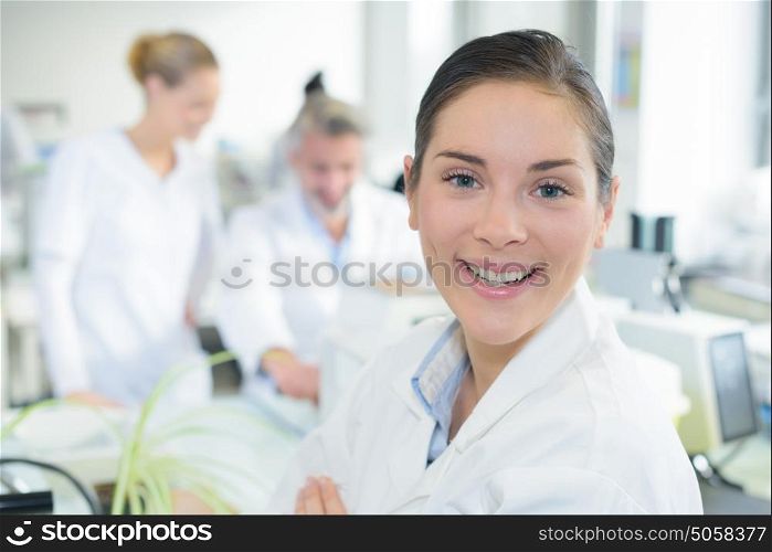 Portrait of female lab worker