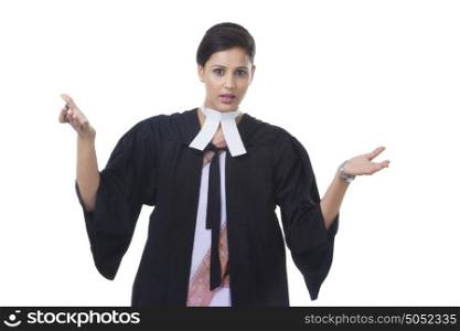 Portrait of female lawyer