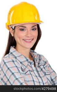 Portrait of female manual worker