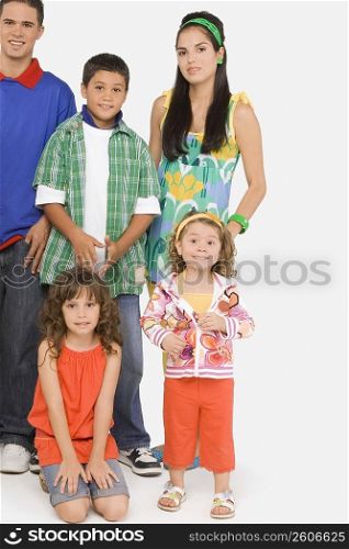 Portrait of five people posing together